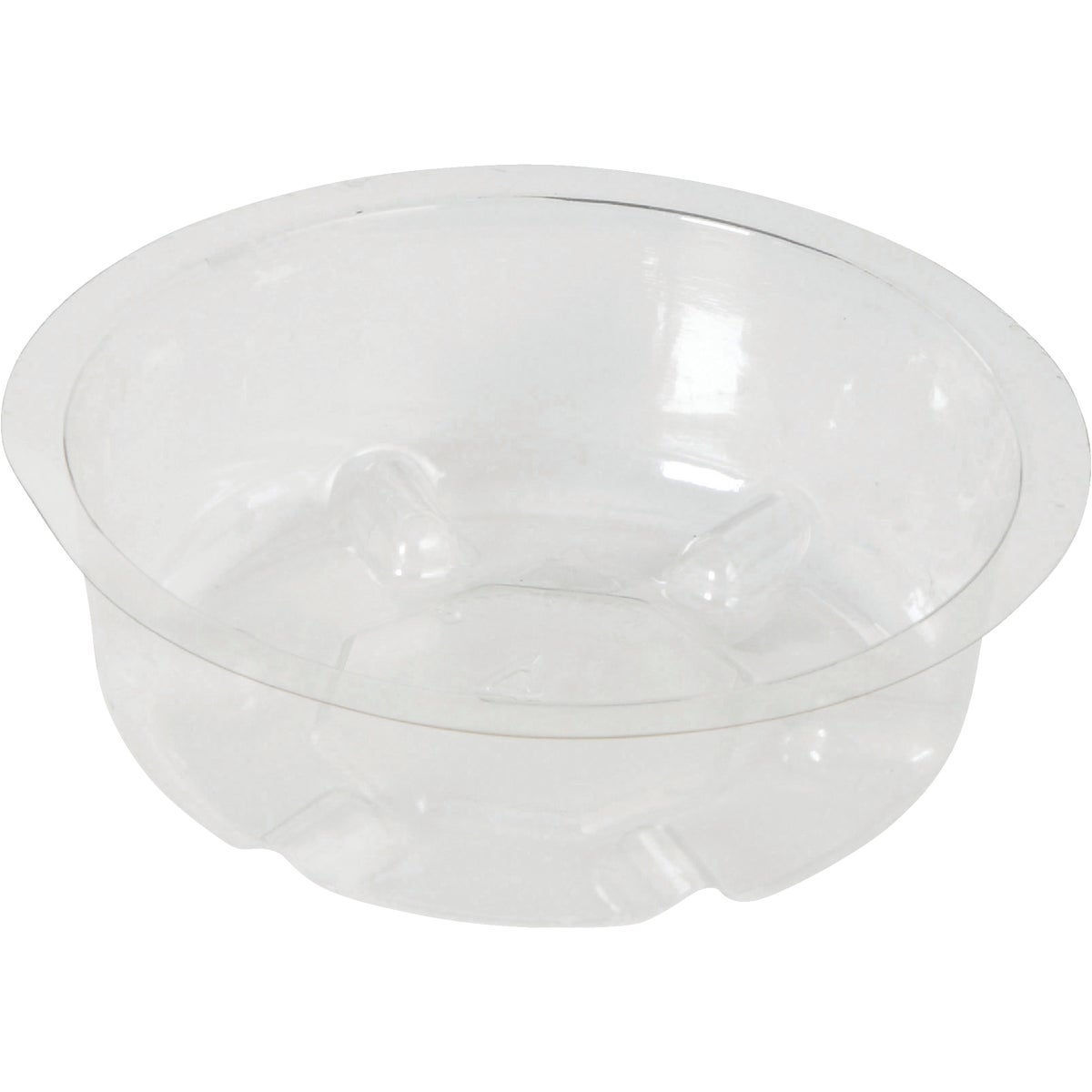 4 Inch Clear Vinyl Flower Pot Saucer - Durable And Waterproof
