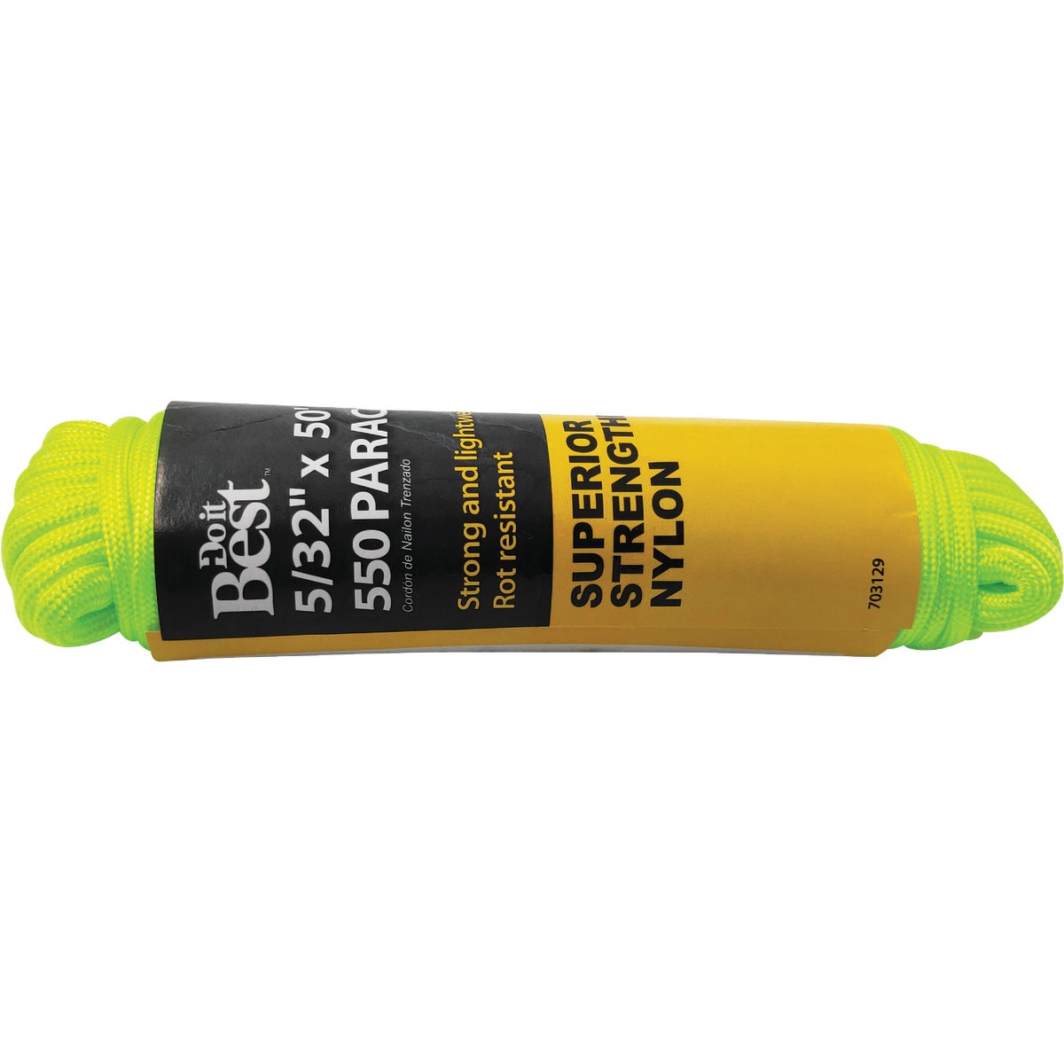 550 5/32 In. X 50 Ft. Green Nylon Paracord - Durable & Versatile
