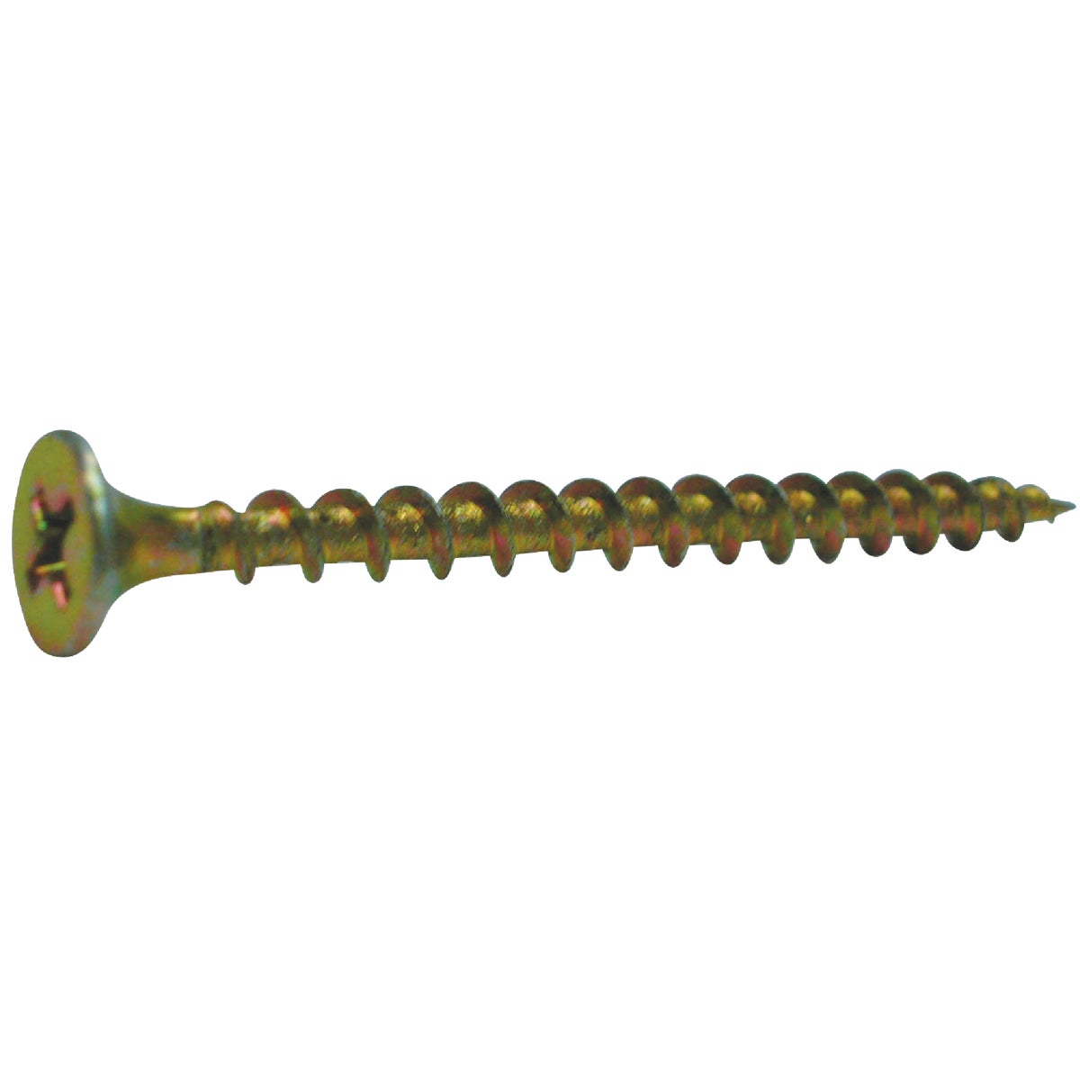 #8 X 2-1/2 In. Coarse Thread Yellow Zinc Drywall Screw - Durable Hardened Steel