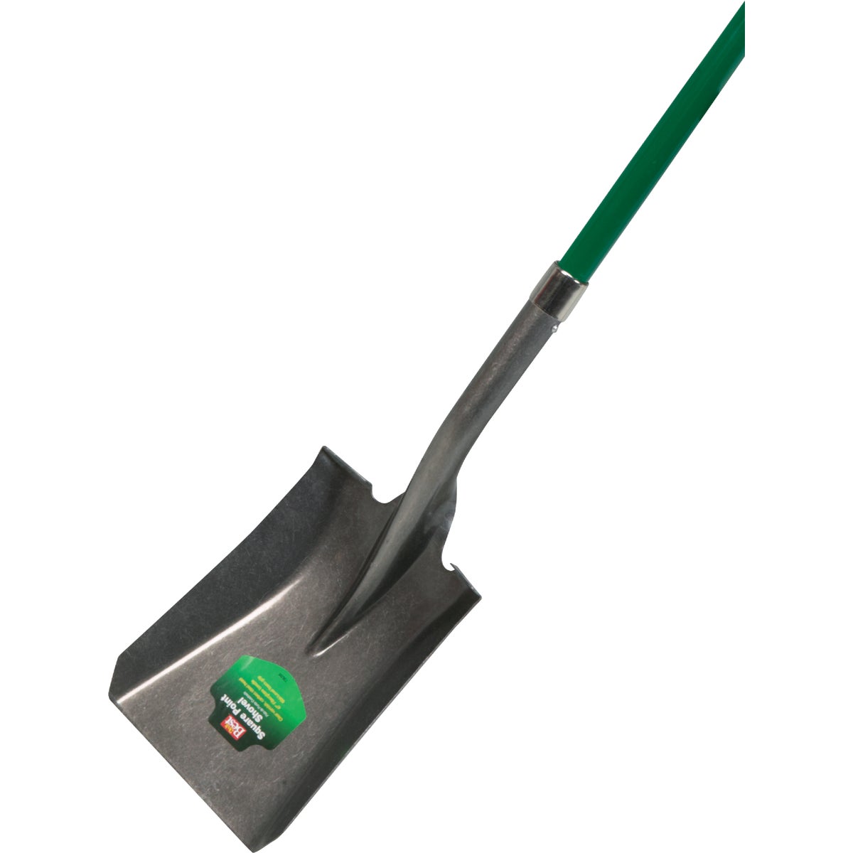 46 In. Fiberglass Handle Square Point Shovel With Steel Blade