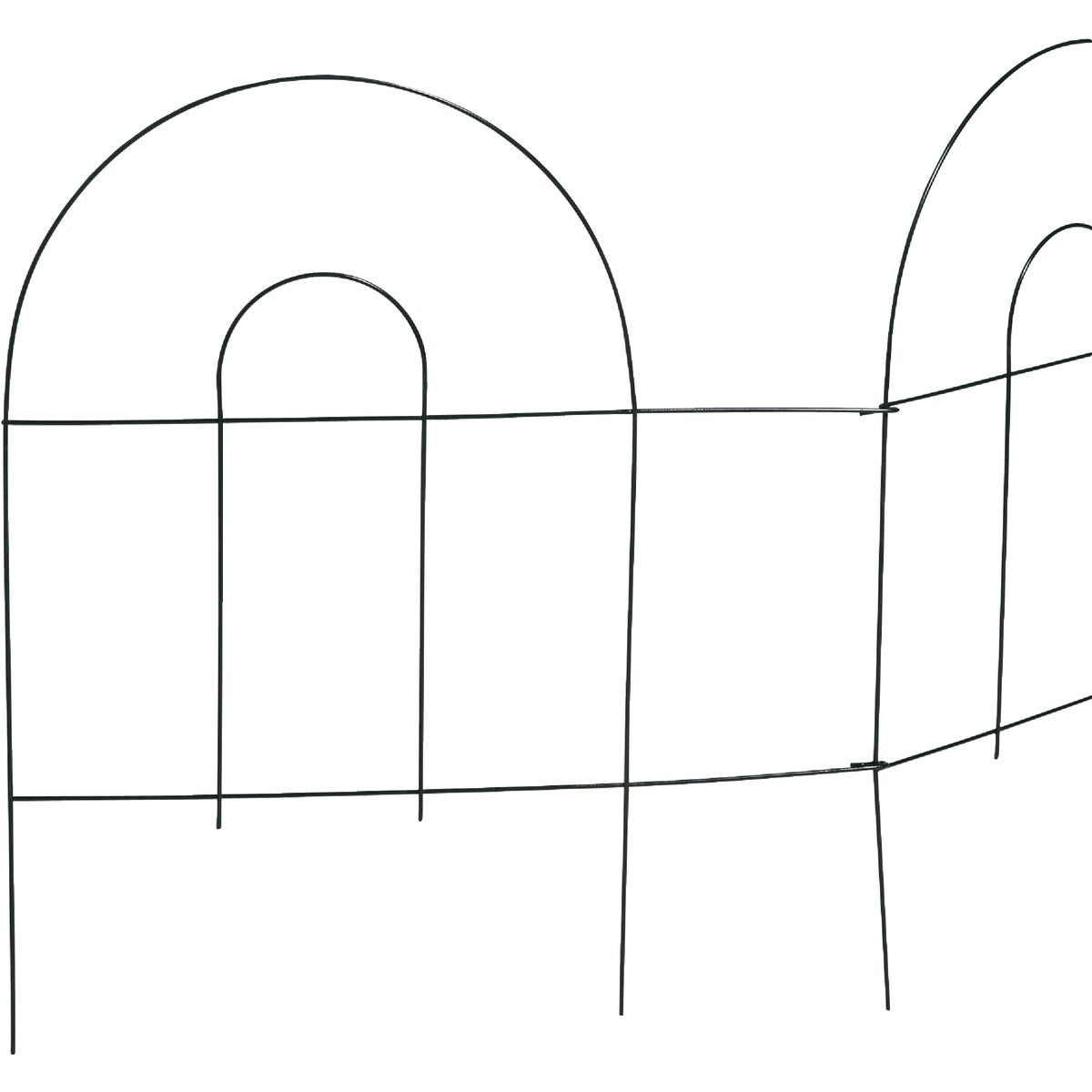 8 Ft. Powder-coated Green Wire Folding Fence - Durable & Easy To Store