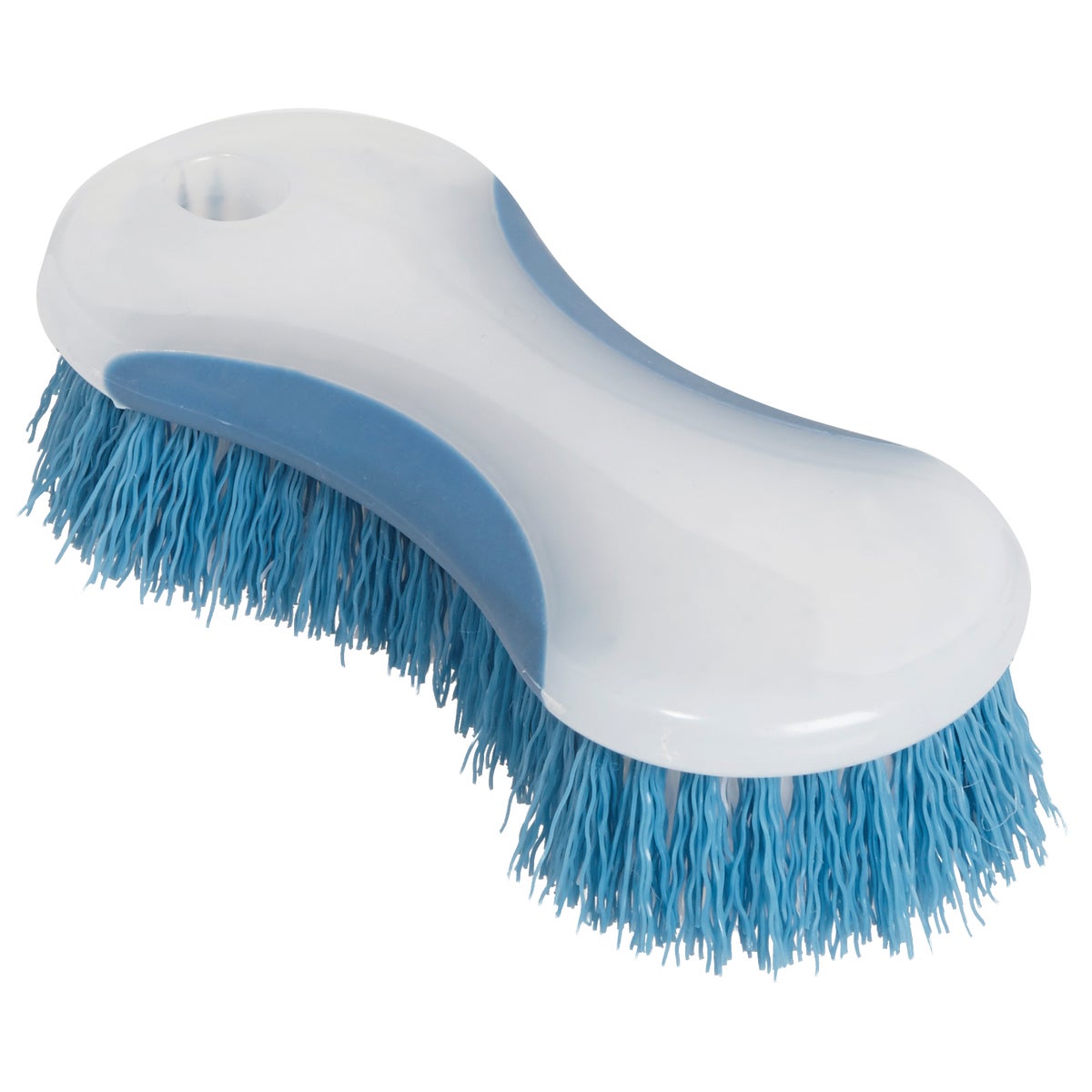 6-3/16 Inch Polypropylene Bristle Curved Scrub Brush With Rubber Edges