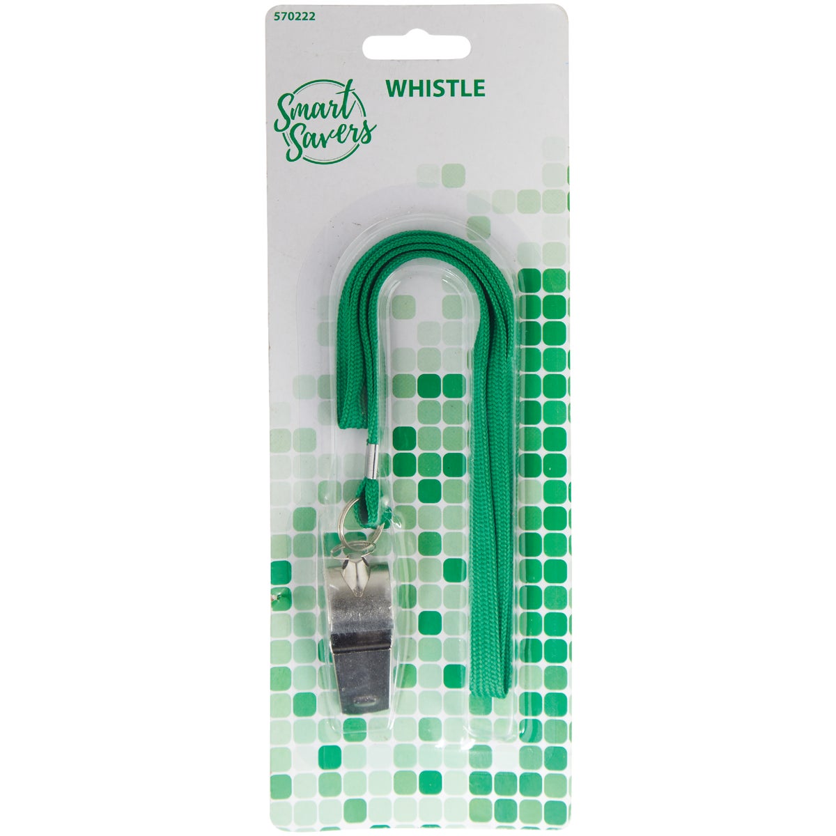 18 Inch Iron Whistle With Lanyard - Durable Green Coach Equipment