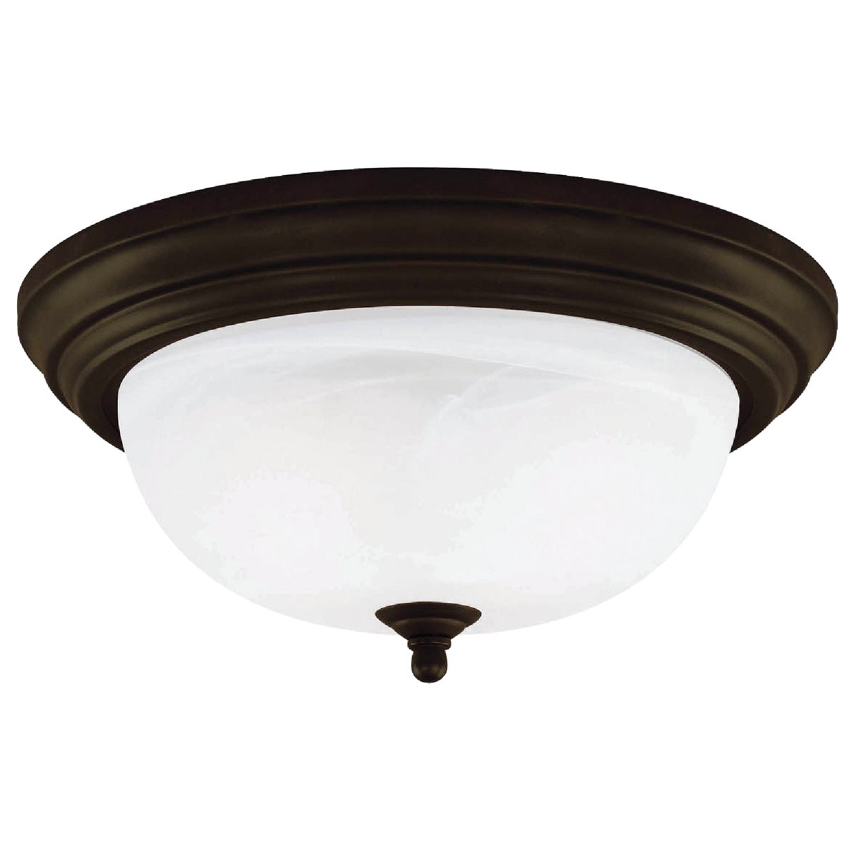 11 Inch Oil Rubbed Bronze Incandescent Flush Mount Ceiling Light Fixture