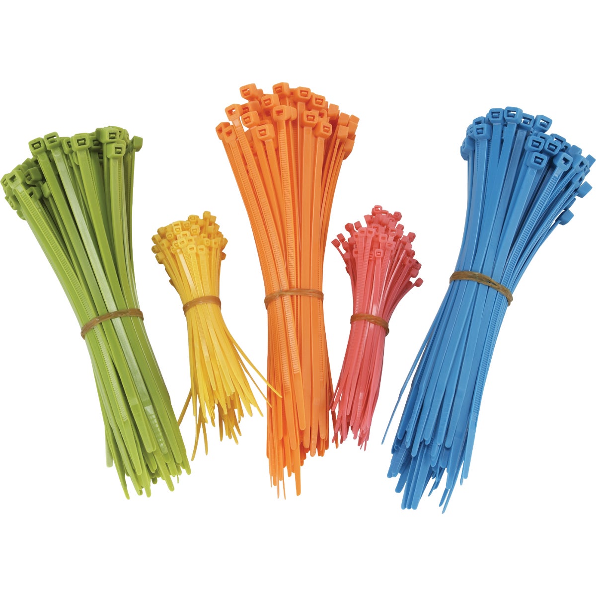 Self-locking Nylon Cable Tie Assortment - 500-piece Set With Multiple Sizes