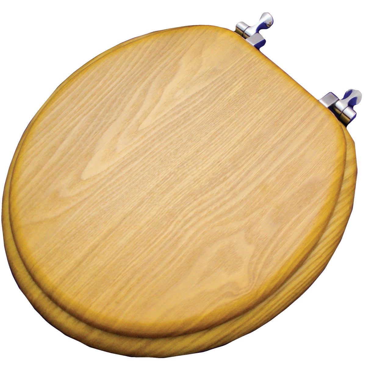 Round Closed Front Oak Veneer Toilet Seat - Model Wms-17-v