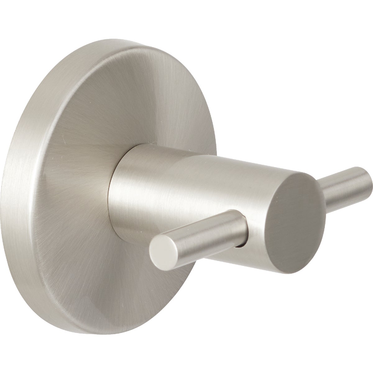 Triton Brushed Nickel Robe Hook - Modern Design, Easy Installation, 2 Hooks
