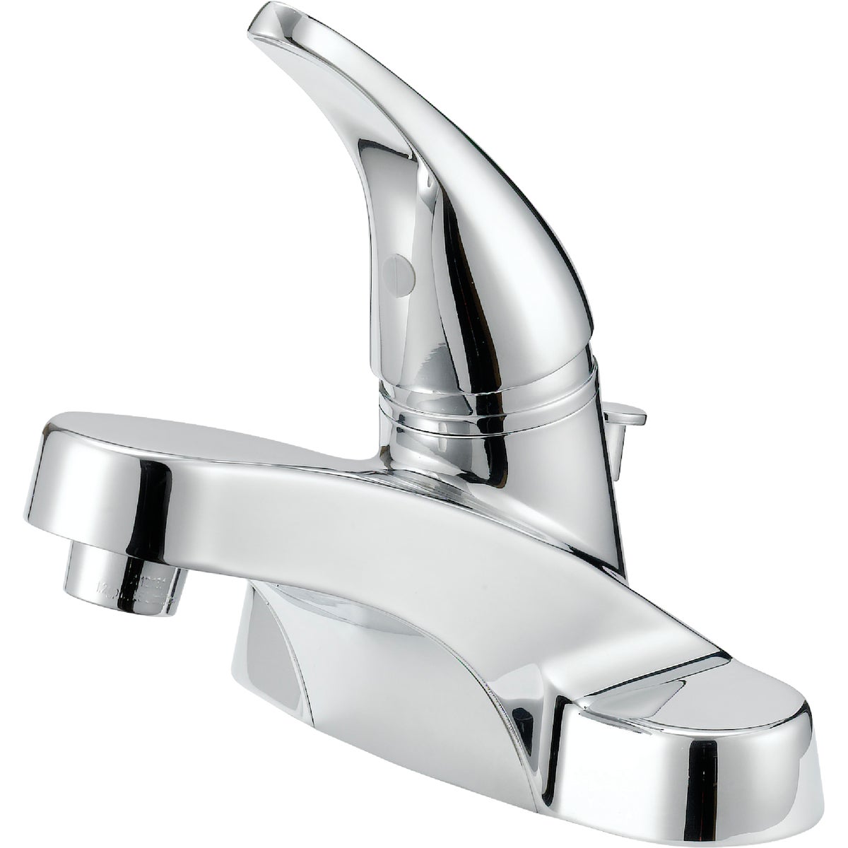Chrome 1-handle Lever 4-inch Centerset Bathroom Faucet With Pop-up Drain