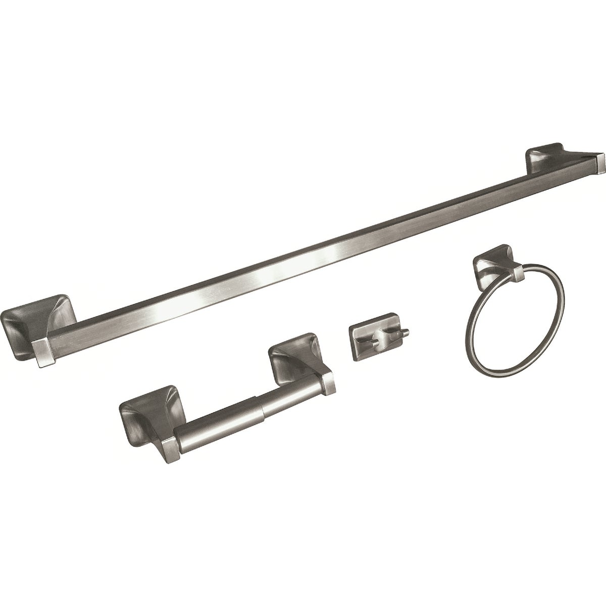 Vista Brushed Nickel 4-piece Bath Hardware Set - Model W-5240