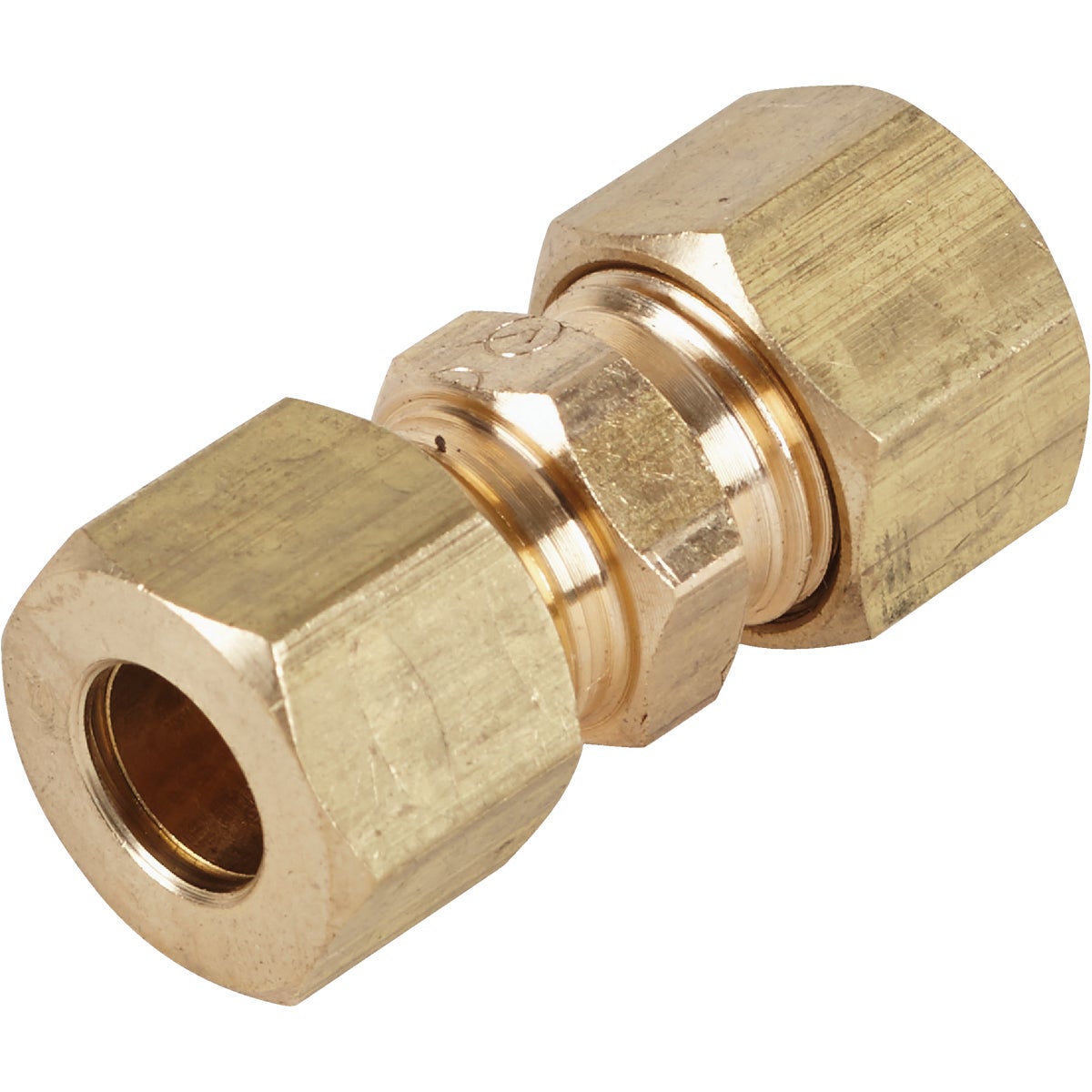 5/16 Inch Brass Compression Low Lead Union For Plumbing Applications