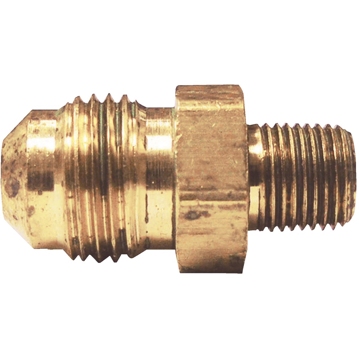 1/2 Inch X 3/8 Inch Brass Male Flare Adapter For Plumbing Applications