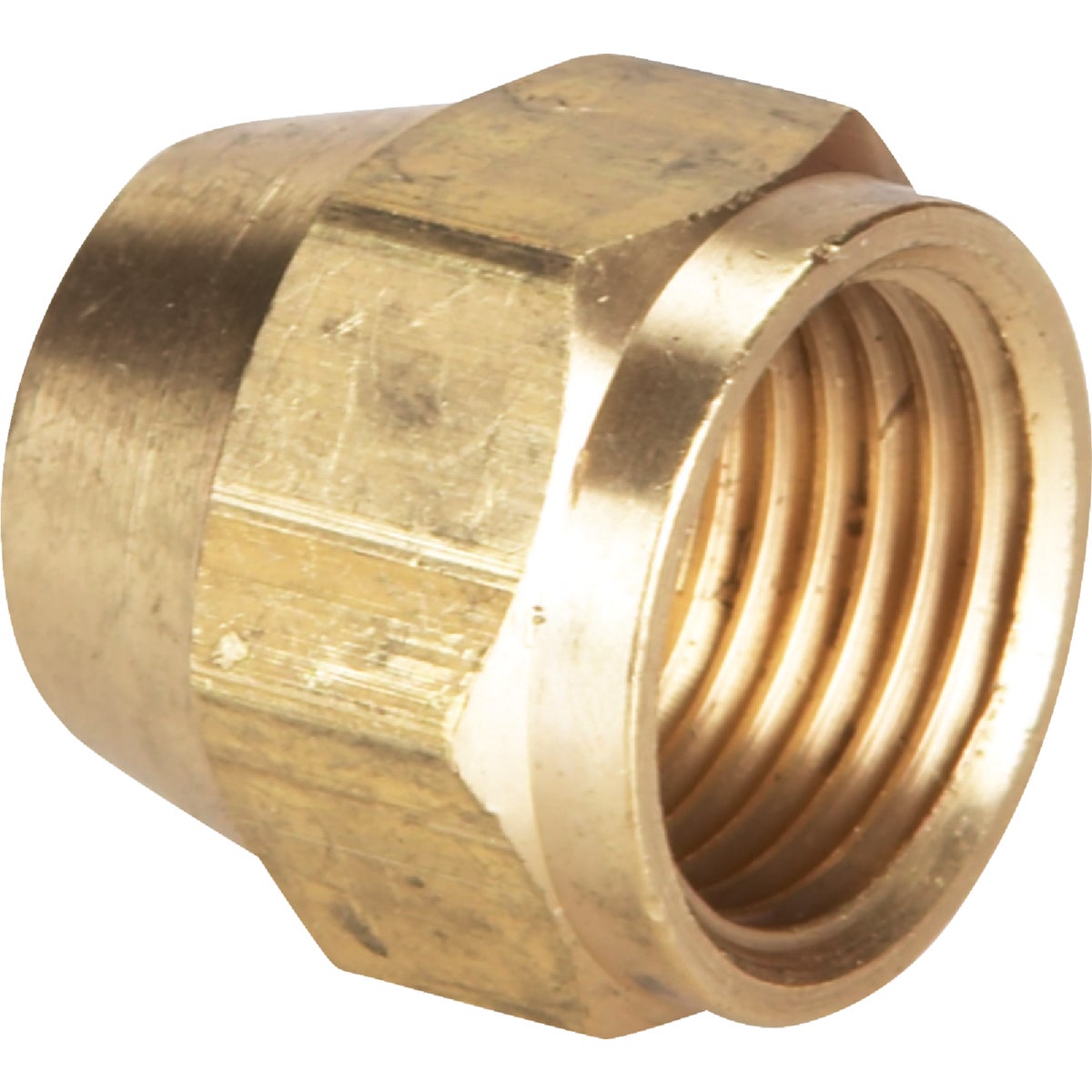3/8 Inch Brass Lead Flare Cap - Fip Connection, Durable Brass Material