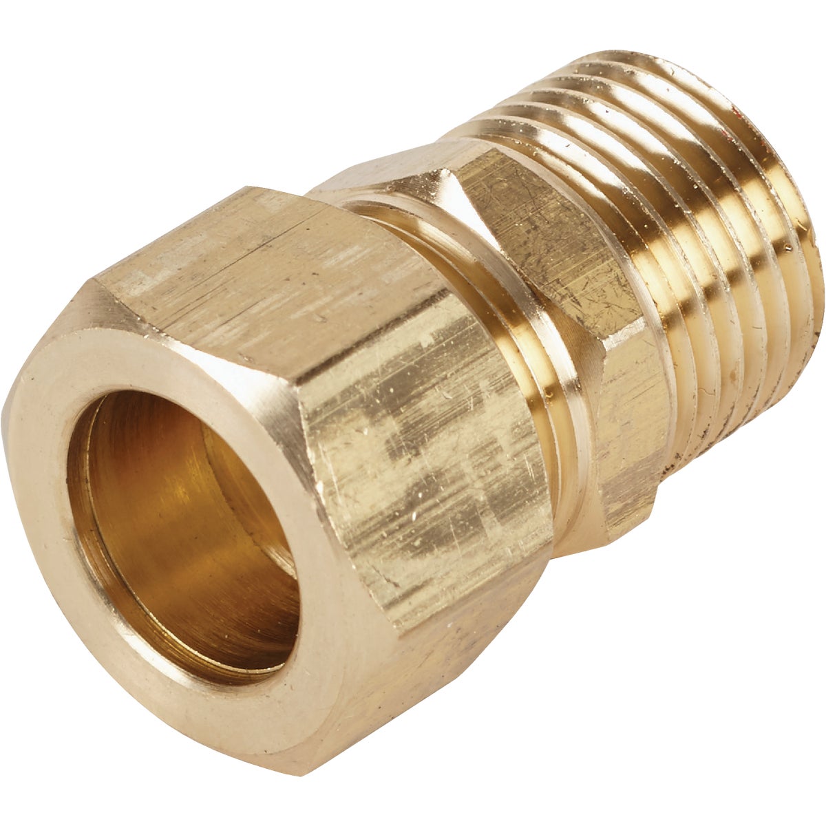 5/8 In. X 1/2 In. Brass Male Union Compression Adapter