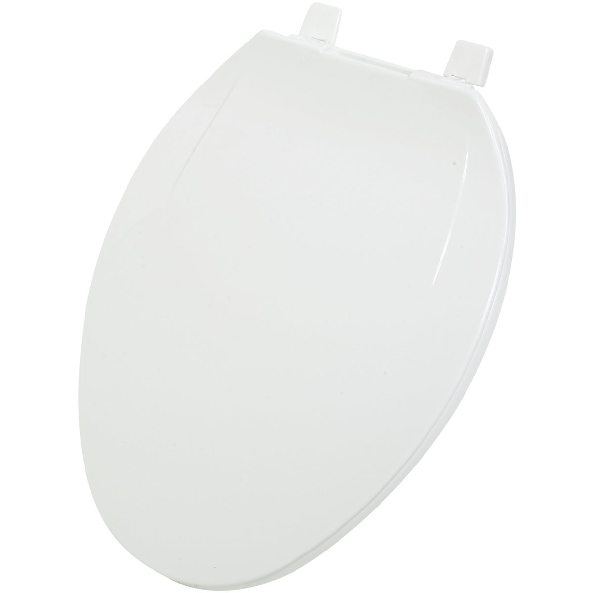 Elongated Closed Front White Plastic Toilet Seat - Model 445441