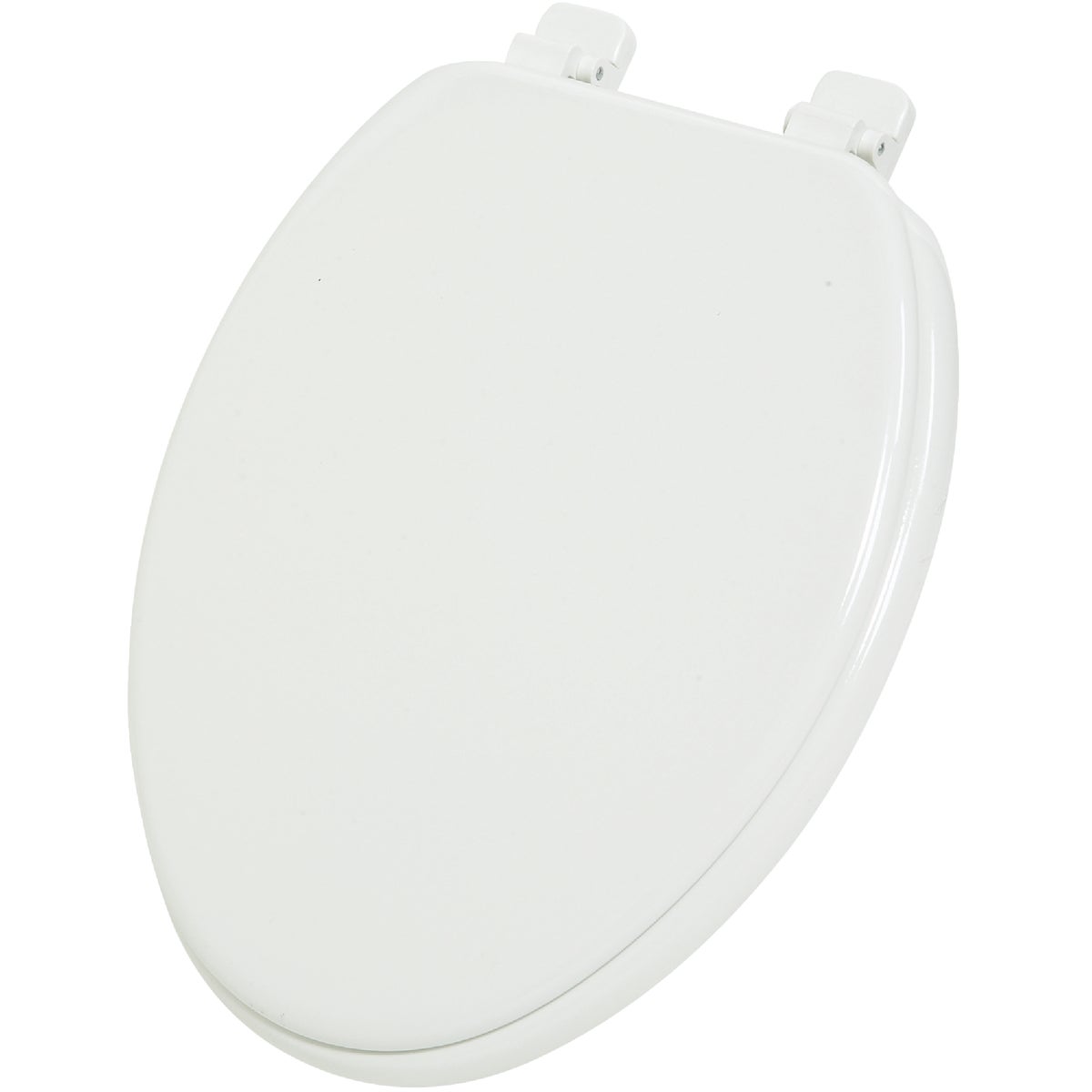 Elongated Closed Front White Molded Wood Toilet Seat - Model Wms-19-r1-w