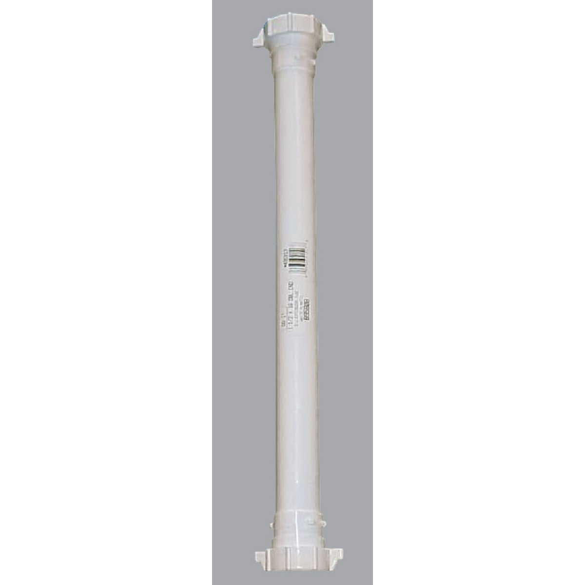 1-1/4 Inch X 16 Inch White Plastic Double-end Extension Tube With Nuts And Washers