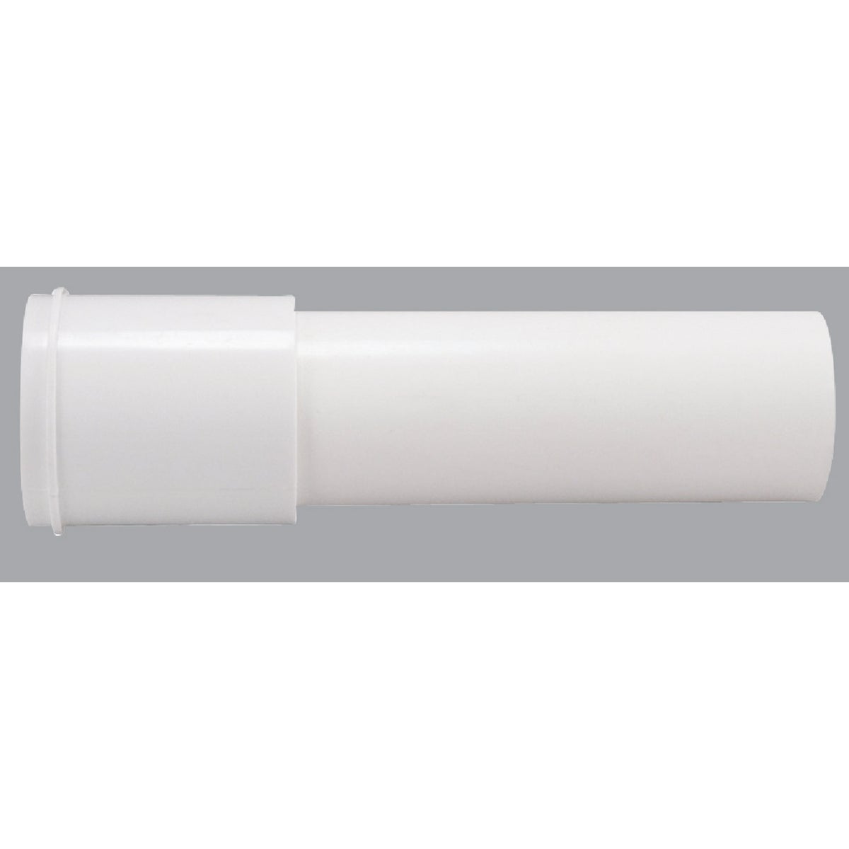 1-1/2 Inch X 6 Inch White Plastic Solvent Weld Extension Tube