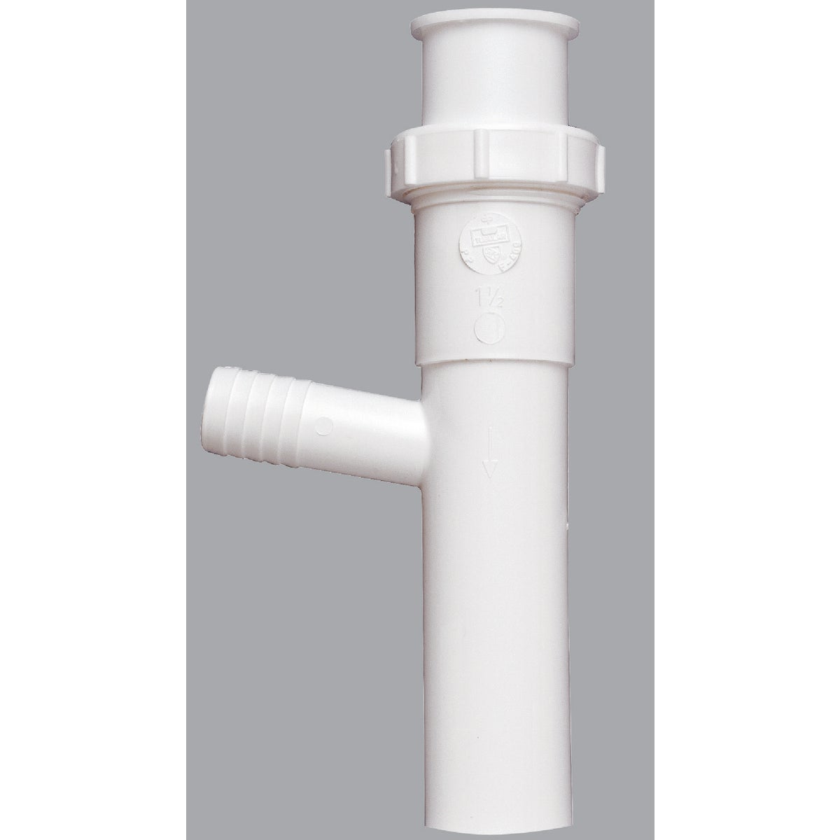 1-1/2 In. X 8 In. Plastic Dishwasher Tailpiece - Universal Slip-joint Connection