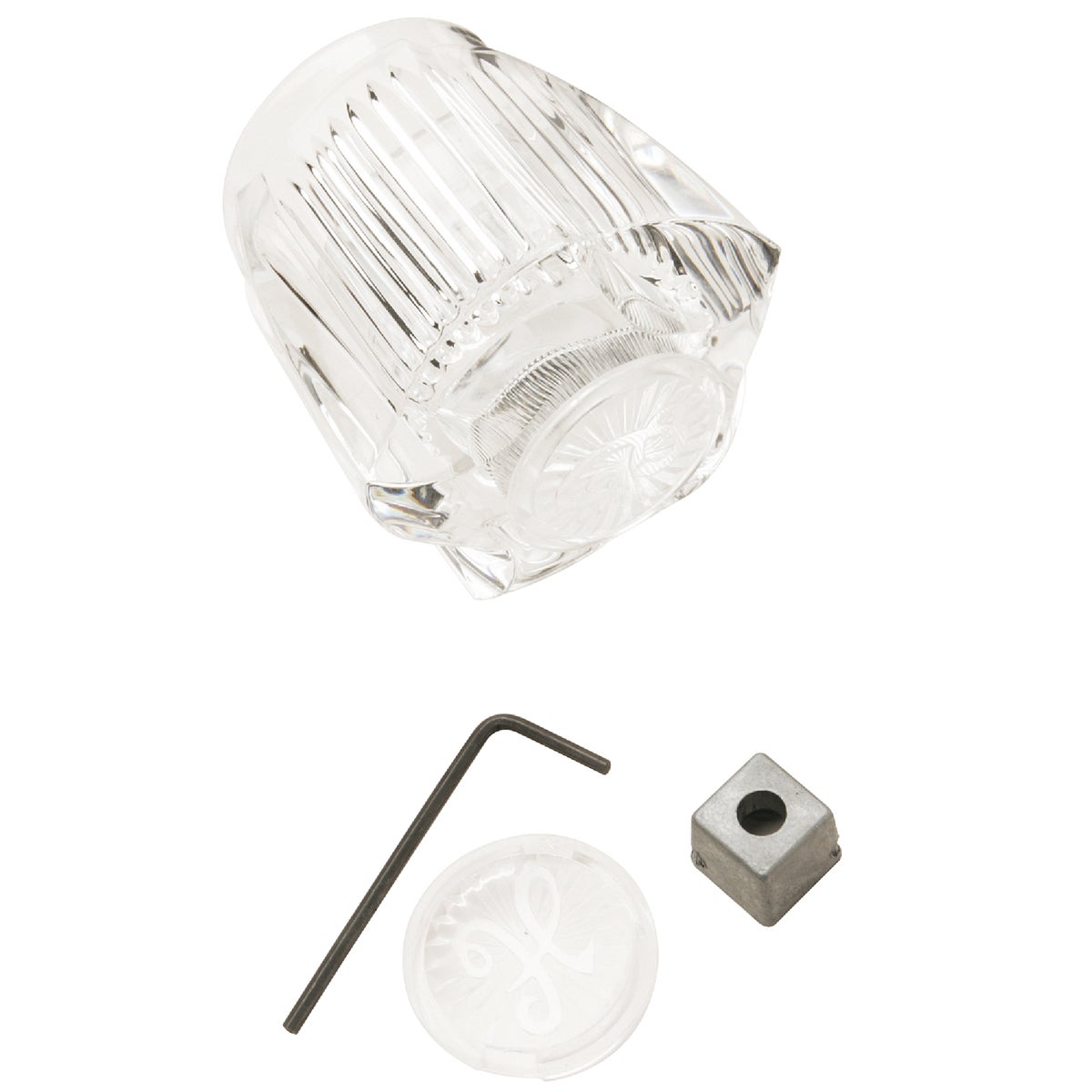 Acrylic Universal Replacement Clear Faucet Handle - 2 Inch Length