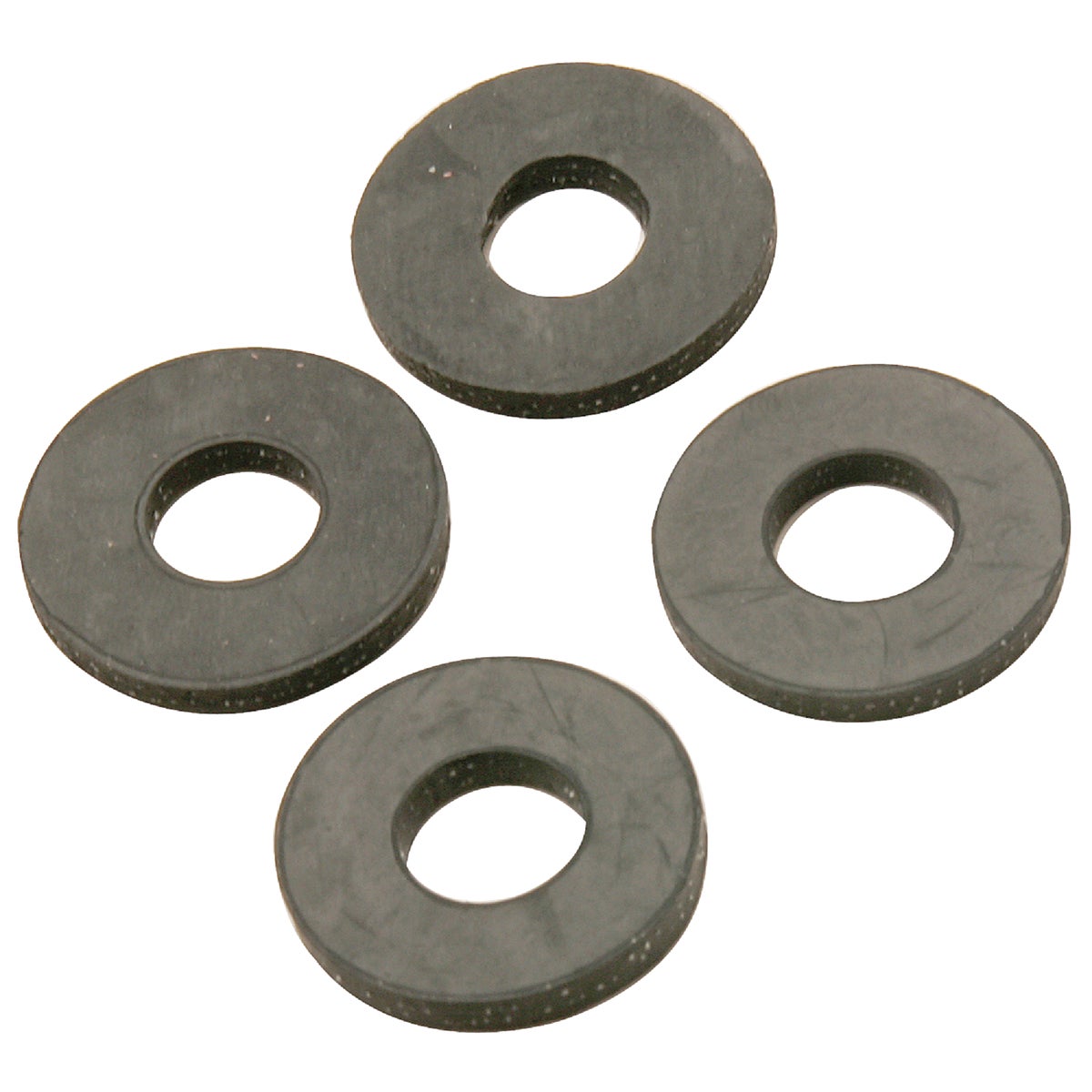 Assorted Black Bonnet Faucet Washer Set - 4 Pieces For Leak Repair
