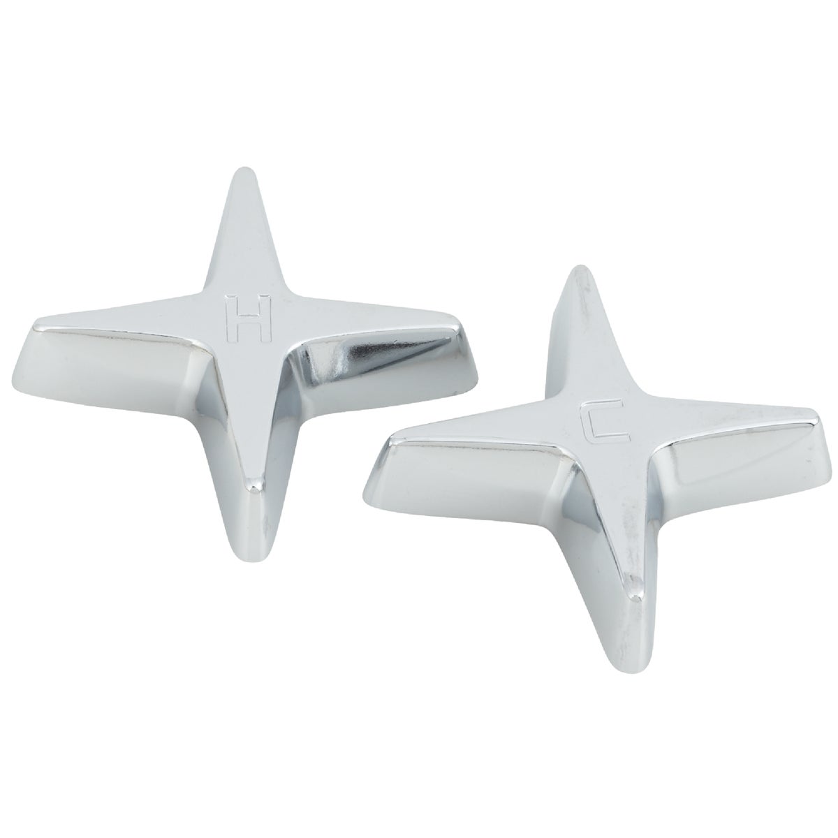 Cross Pattern Replacement Chrome Faucet Handle - 2.95 In. L, Model 411664