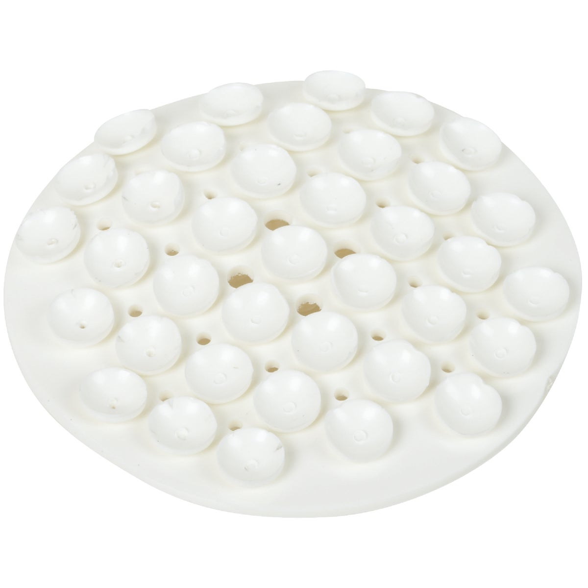 Suction Soap Dish - 2-13/16" Diameter, White Rubber, Model 410754