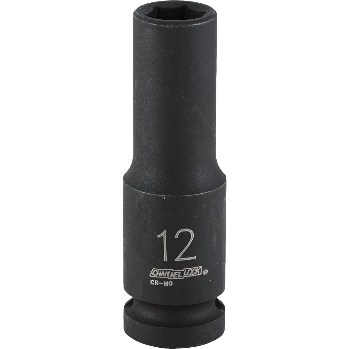 1/2 Inch Drive 12 Millimeter 6-point Deep Metric Impact Socket