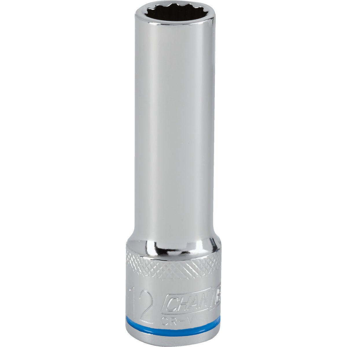 1/2 Inch Drive 12 Mm 12-point Deep Metric Socket - Chrome Vanadium Steel