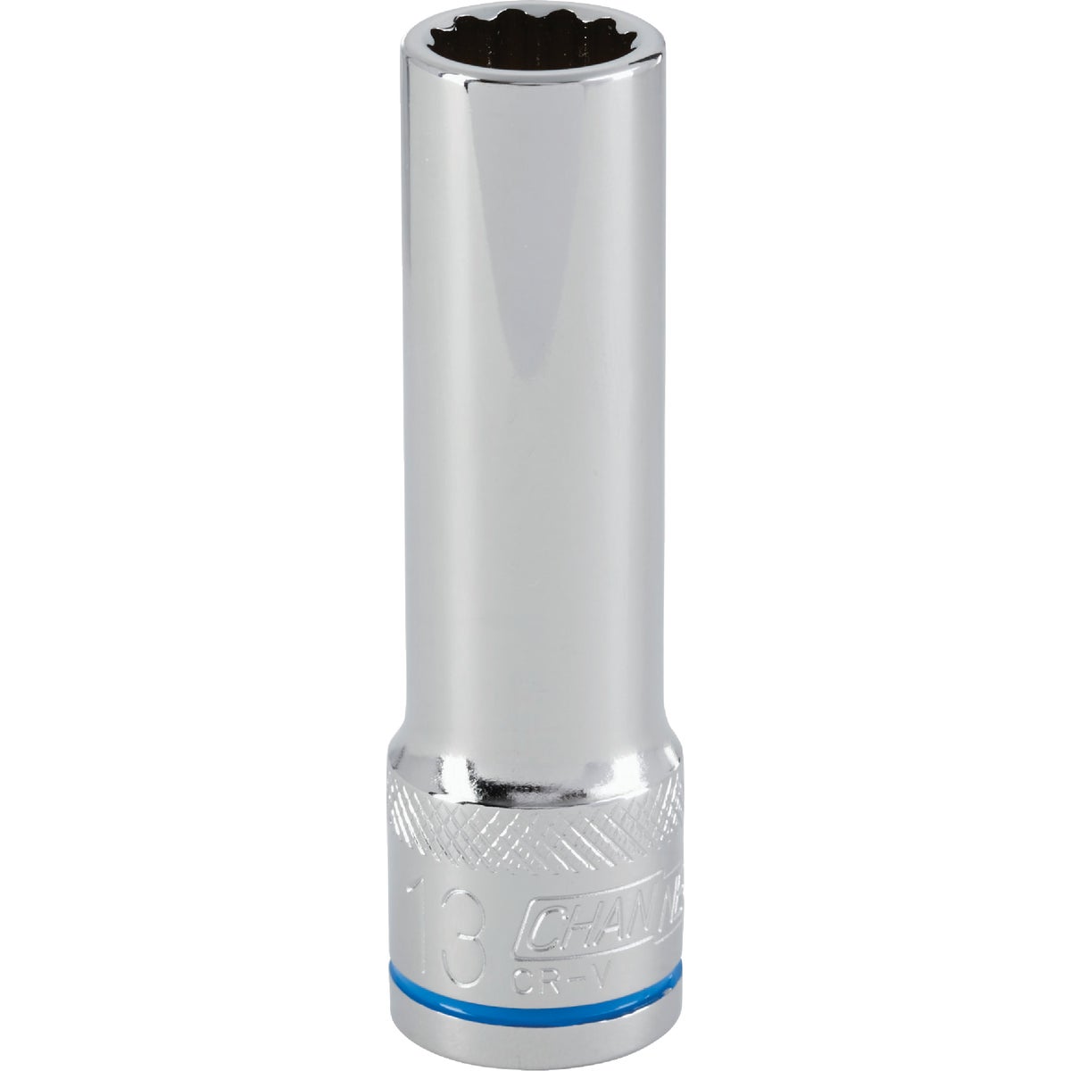 1/2 Inch Drive 13 Mm 12-point Deep Metric Socket - Chrome Vanadium Steel
