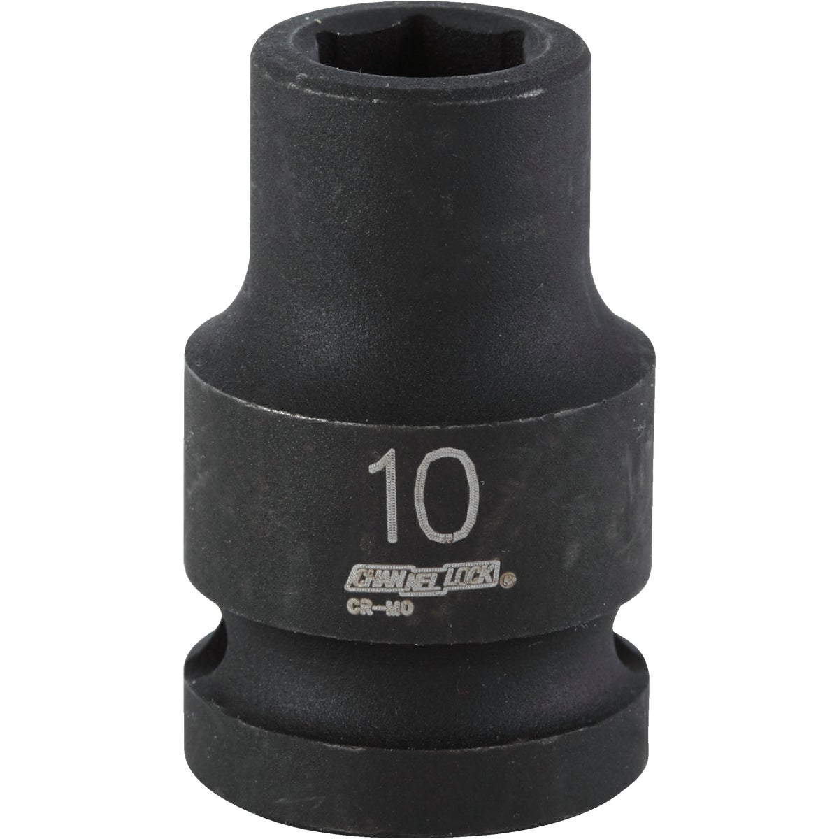 1/2 Inch Drive 10 Millimeter 6-point Shallow Metric Impact Socket