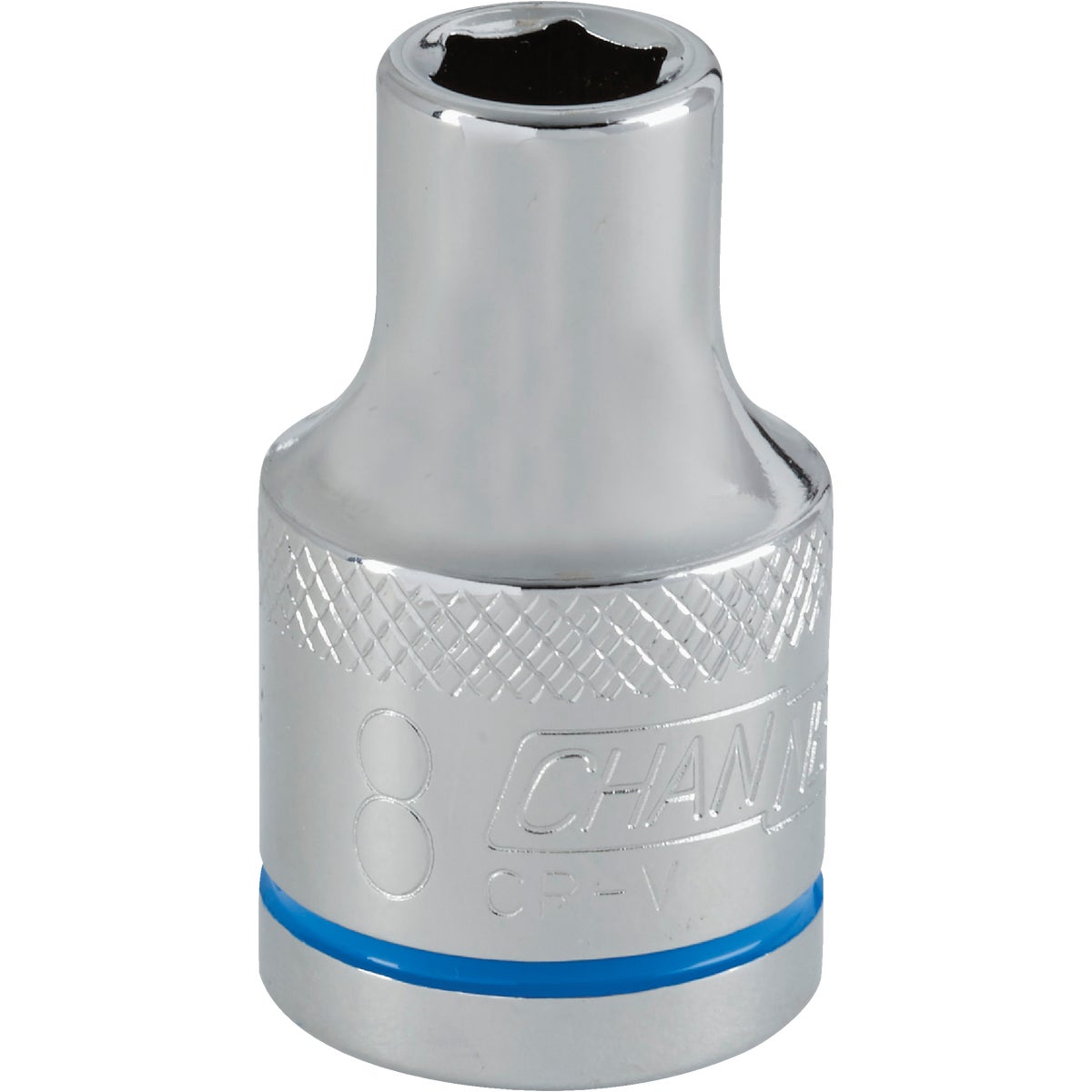 1/2 In. Drive 8 Mm 6-point Shallow Metric Socket - Chrome Vanadium Steel