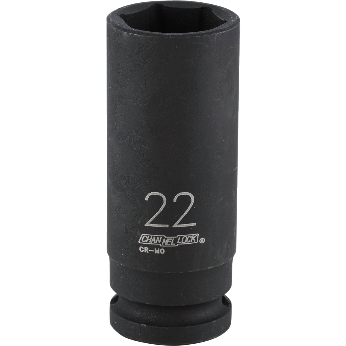 1/2 Inch Drive 22 Millimeter 6-point Deep Metric Impact Socket