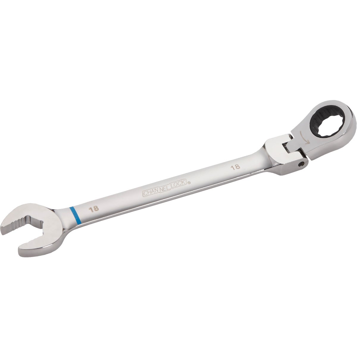 Metric 18 Mm 12-point Ratcheting Flex-head Wrench - Model 321609