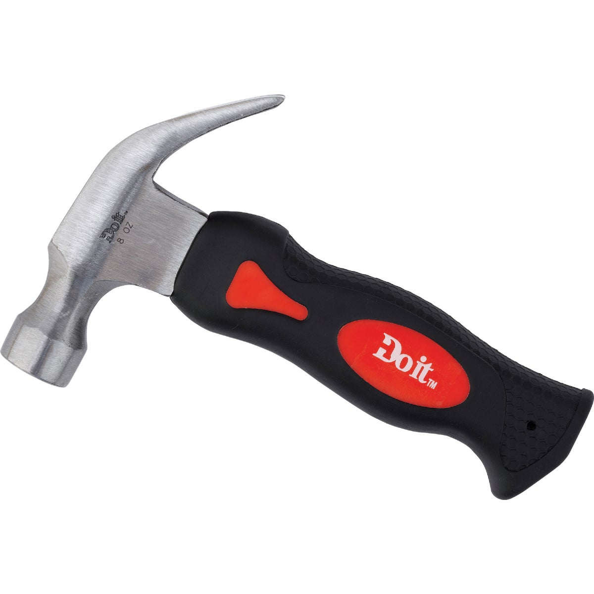 Mini 8 Ounce Smooth-face Curved Claw Hammer With Steel Handle - 6-1/4" Long