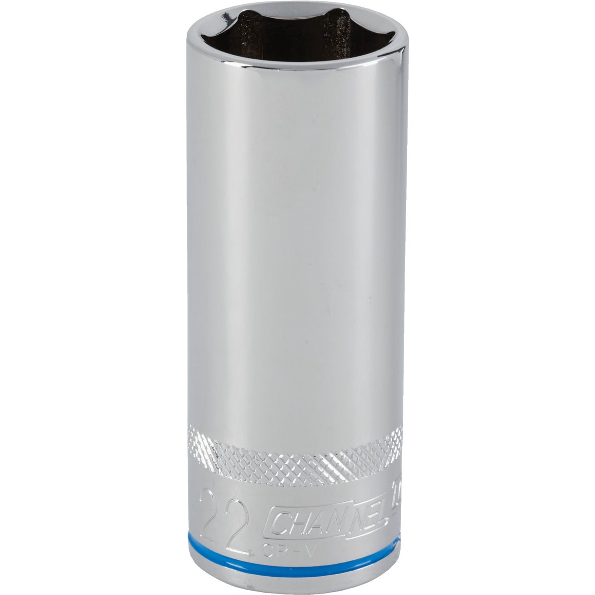 1/2 In. Drive 22 Mm 6-point Deep Metric Socket - Chrome Vanadium Steel