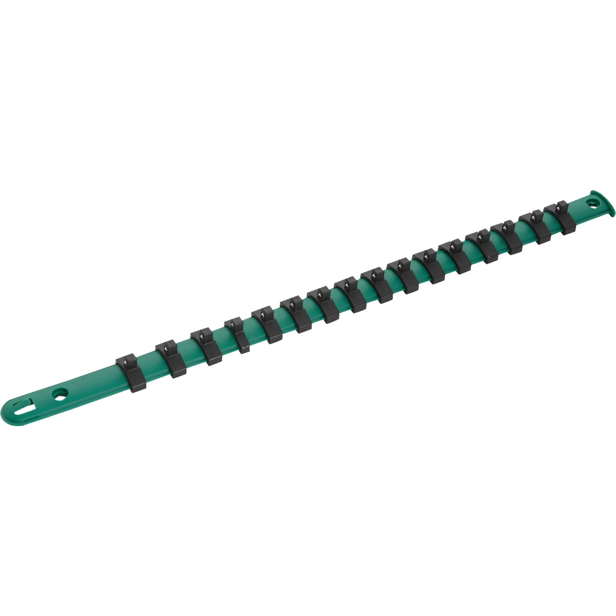 1/4 Inch Plastic Socket Rail With 16 Sockets And Sliding Clips