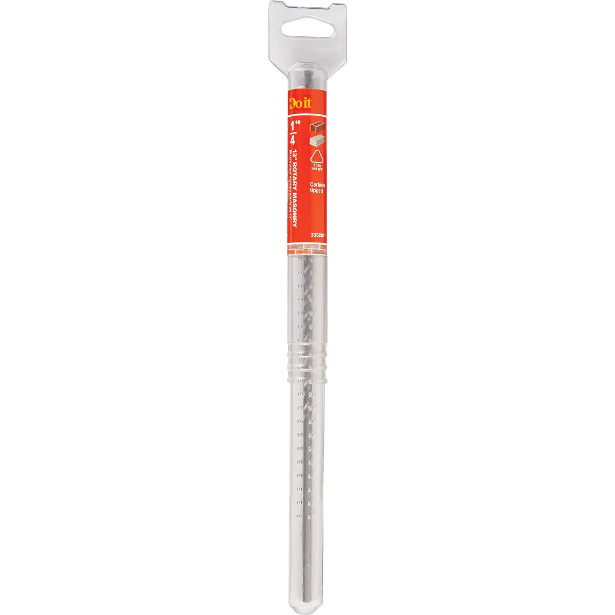 1/4 In. X 13 In. Rotary Masonry Drill Bit - High Quality Zinc Finish