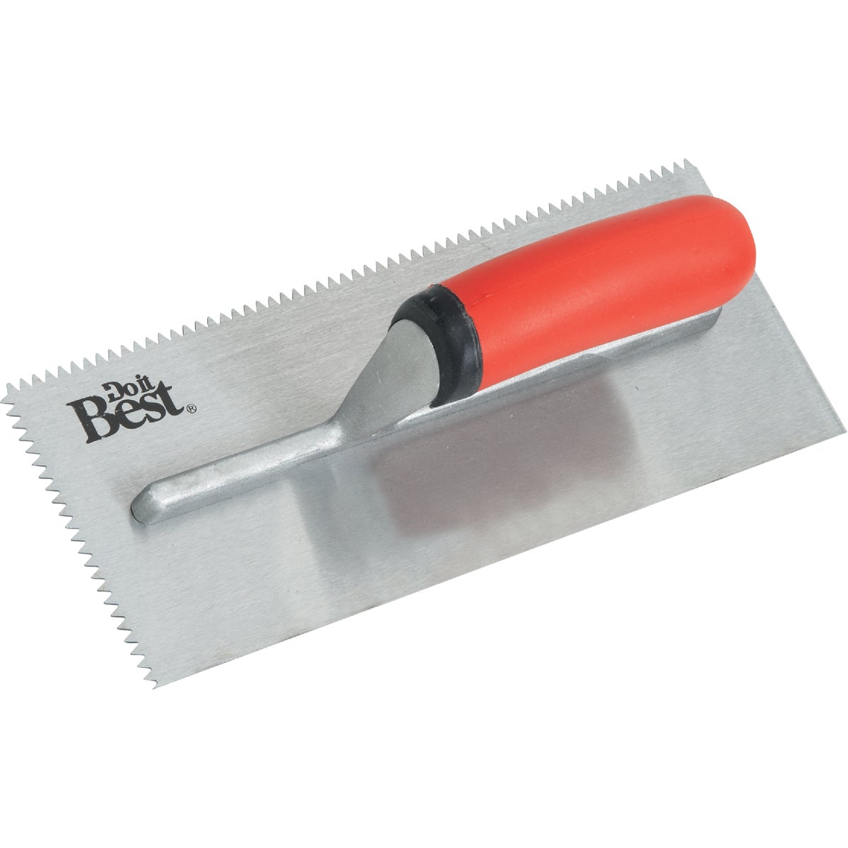 3/16 In. V-notched Trowel With Ergonomic Handle For Tile Mortar Application