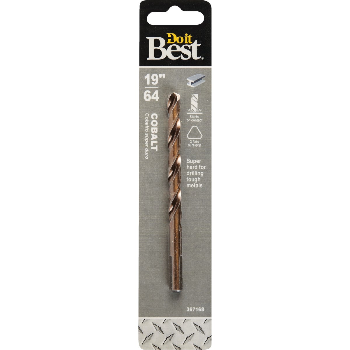 19/64 Inch Cobalt Drill Bit - Industrial Quality For Hard Materials