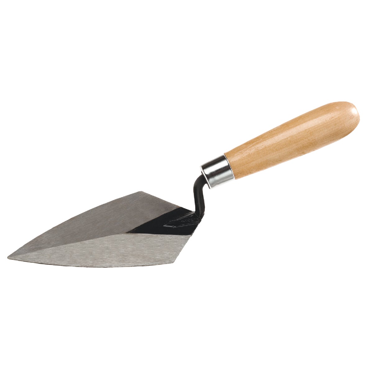 5-1/2 Inch Pointing Trowel With Tempered Steel Blade And Wood Handle