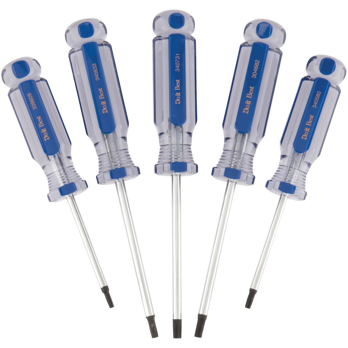 5-piece Star Screwdriver Set With Tx15, Tx20, Tx25, Tx27, Tx30 Models