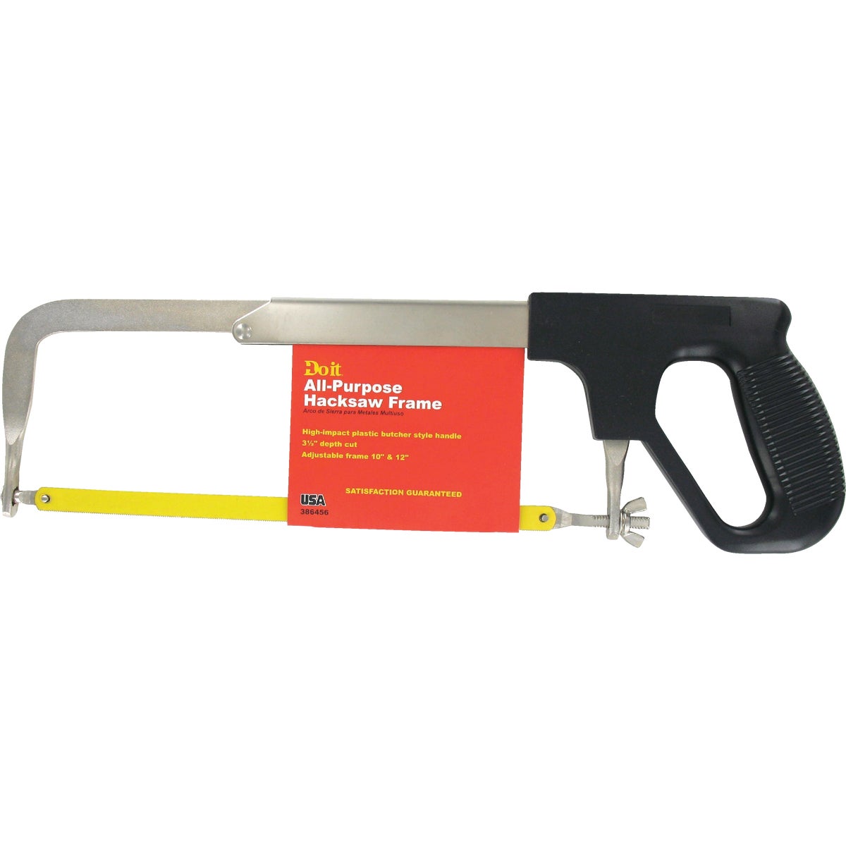 12 Inch All-purpose Hacksaw With Pistol Grip Handle And Adjustable Throat Depth