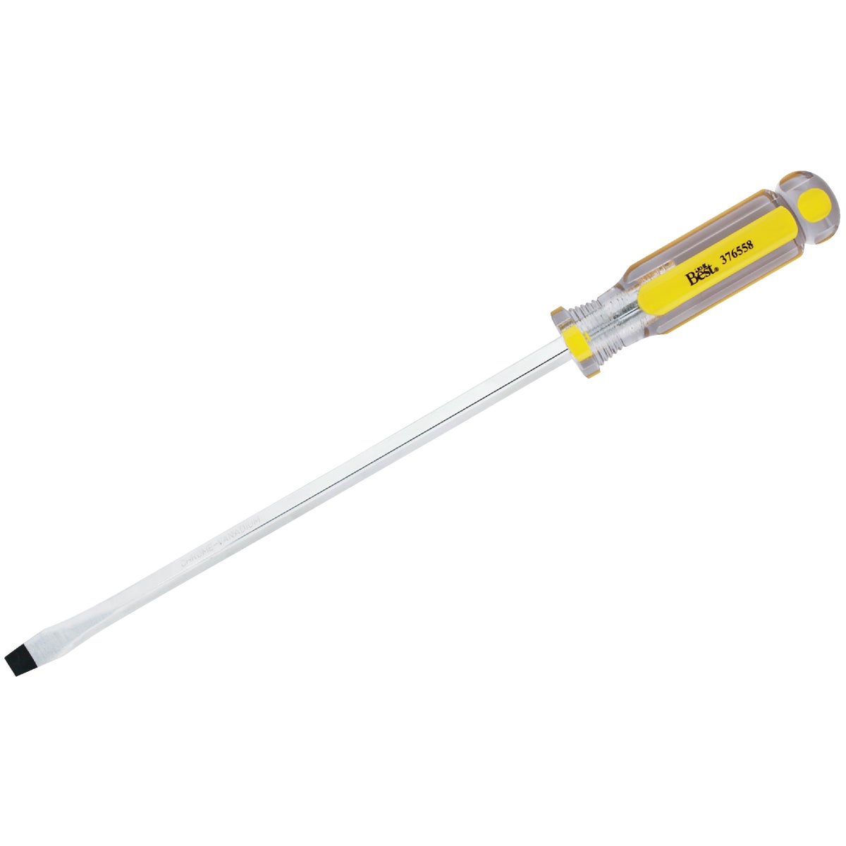 3/8 In. X 10 In. Slotted Screwdriver With Chrome Vanadium Blades