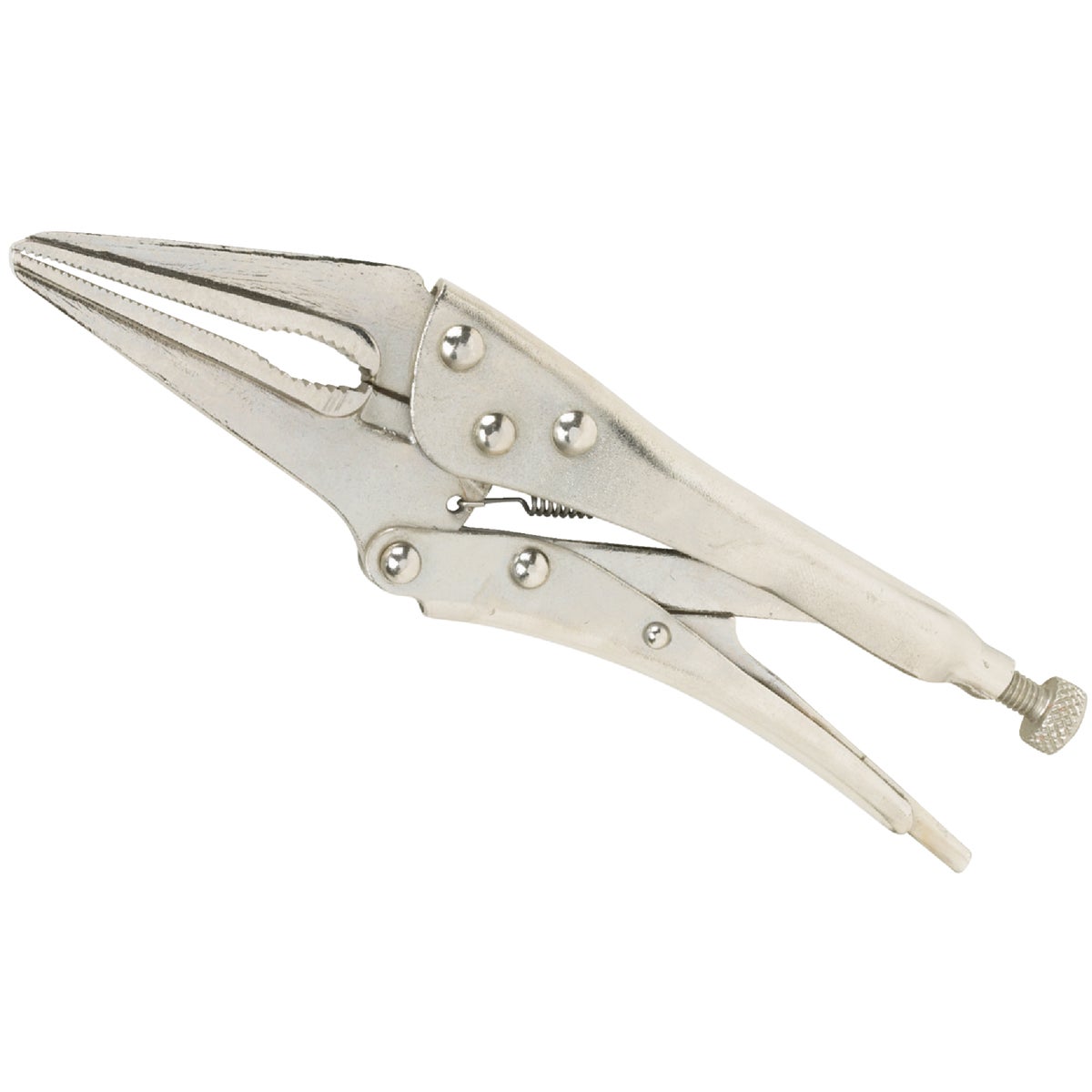 6 Inch Long Nose Locking Pliers With Quick-release Lever And Wire Cutter