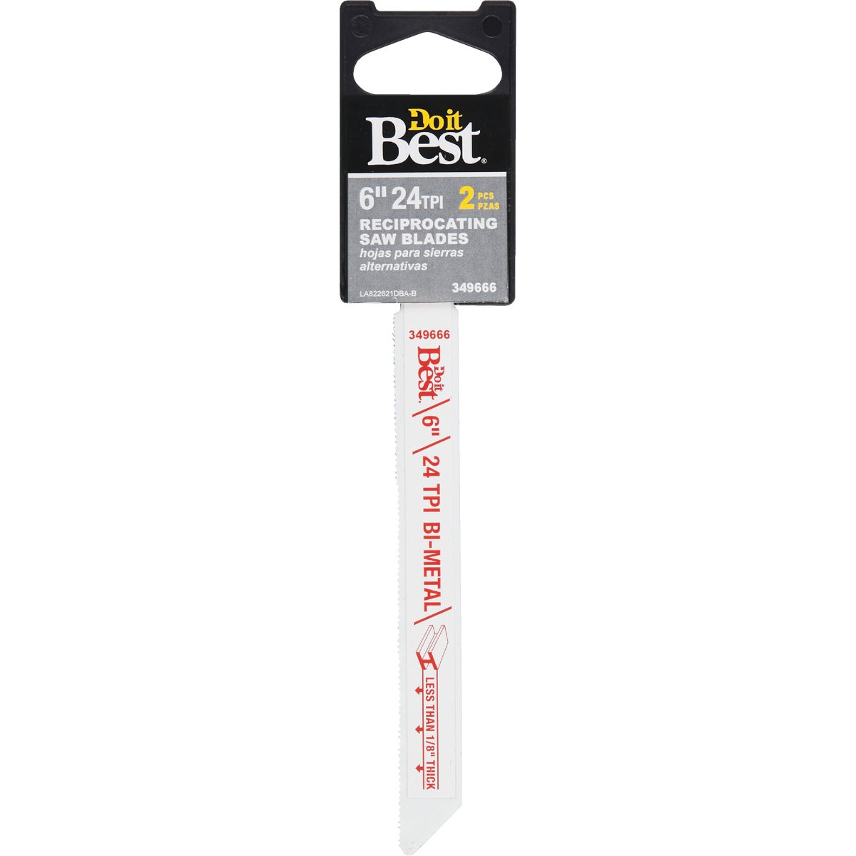 Do it Best 6 In. 24 TPI Bi-Metal Thick Metal Reciprocating Saw Blade (2-Pack)
