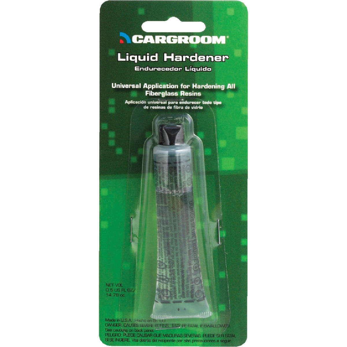 1 Ounce Liquid Body Filler Hardener For Metal, Fiberglass, Wood, And Masonry Repairs