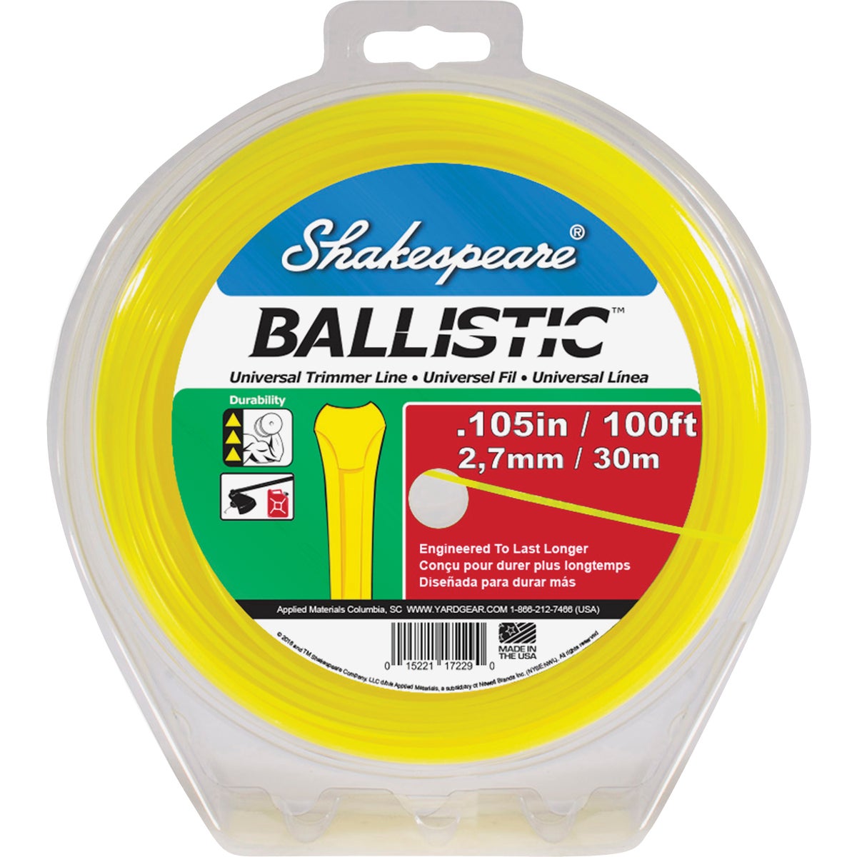 Ballistic 0.105 In. X 100 Ft. Universal Trimmer Line For Gas Trimmers