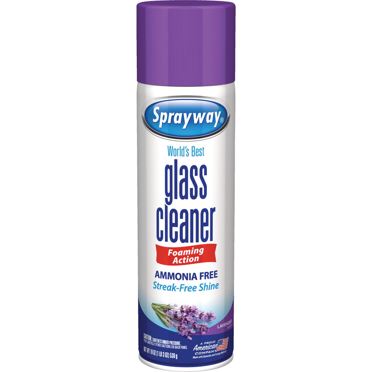 19 Oz. Lavender Glass Cleaner - Streakless, Ammonia-free, Heavy-duty Foam