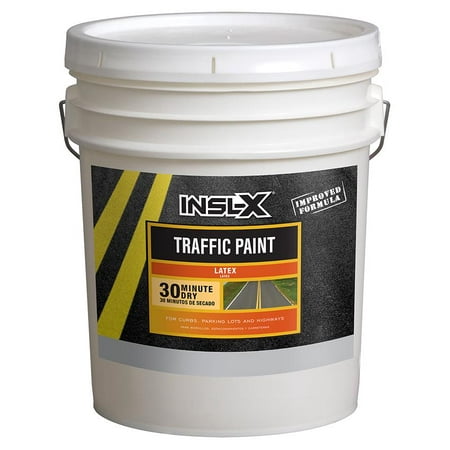 Latex Traffic Paint - Durable, Fast-drying, 1 Gallon, White
