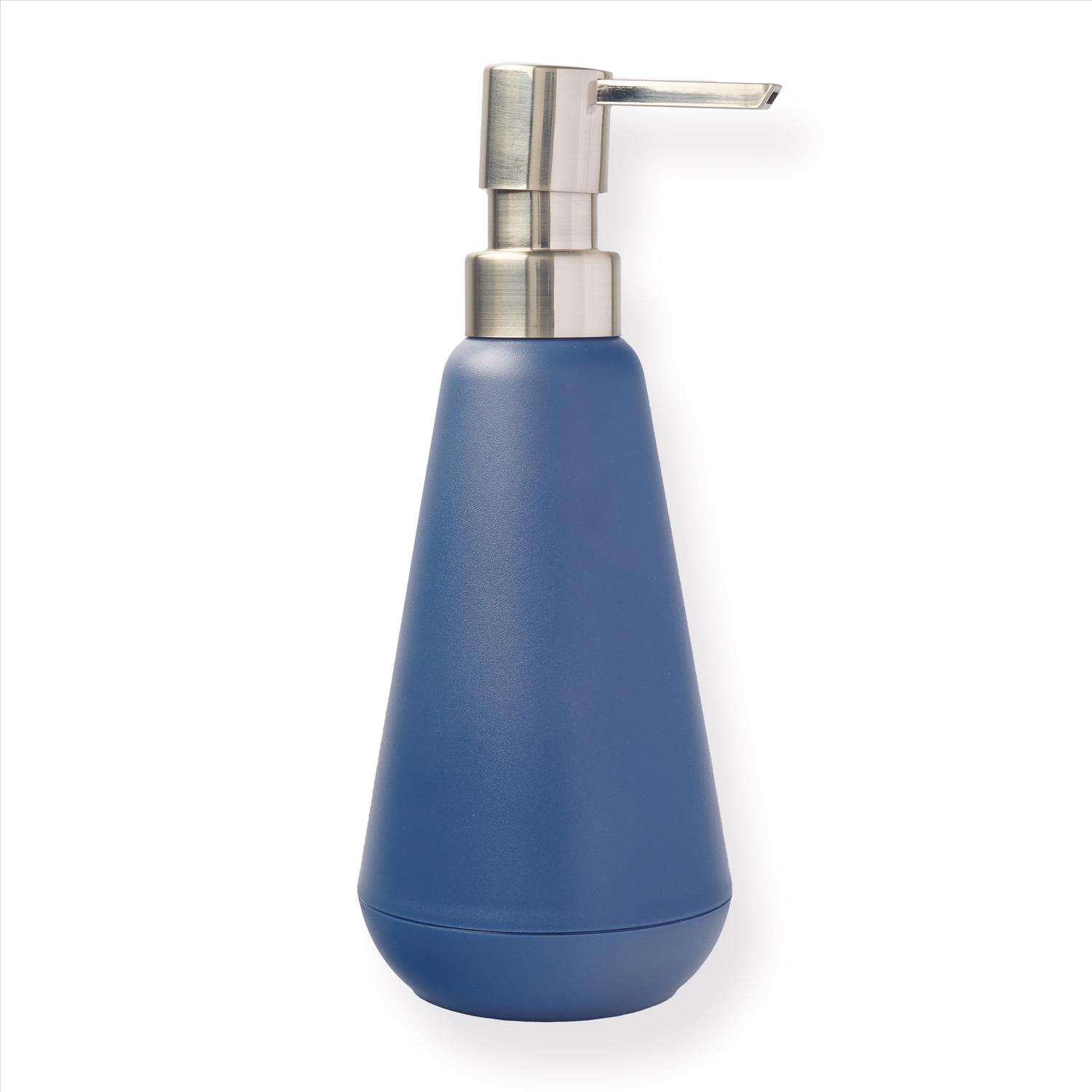 Belize Brushed Nickel Navy Plastic Soap Pump - 7.85 In Height